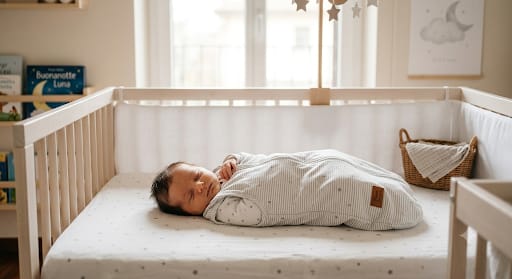 Come vestire il neonato per la nanna