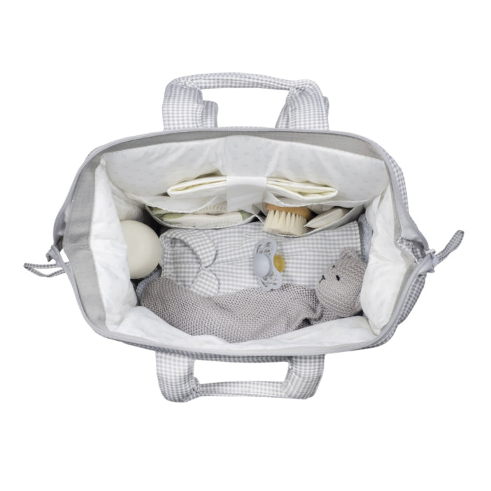 Plecak Little Bloom Vichy szary