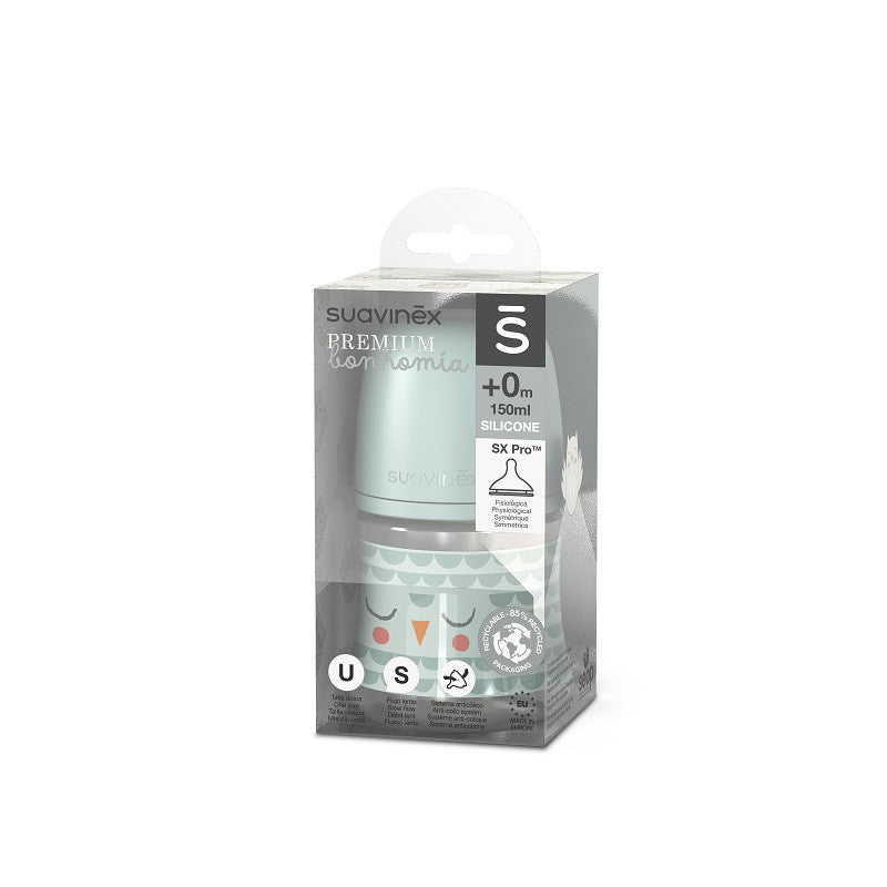 Suavinex - Biberon Bonhomia 150 ml - Verde - 3
