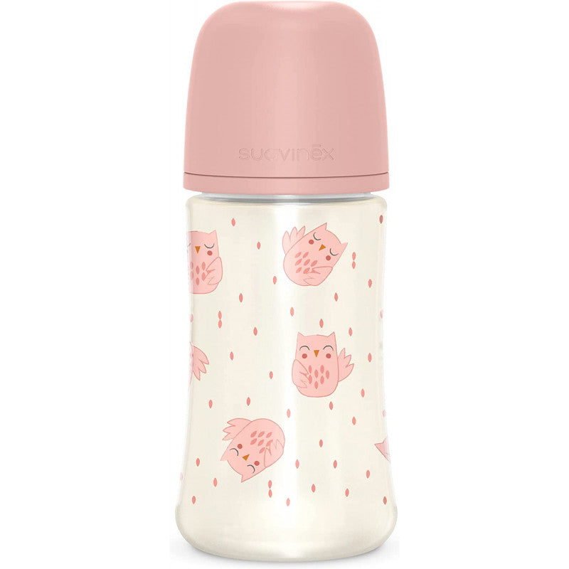 Suavinex - Biberon Bonhomia 270 ml - Rosa