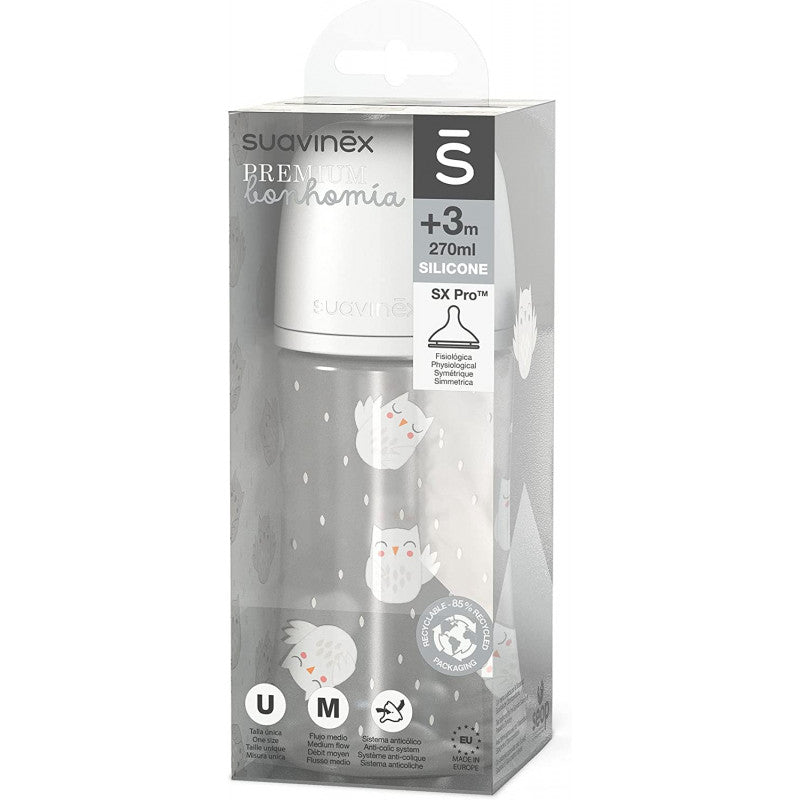 Suavinex - Biberon Bonhomia 270 ml - Bianco - 3