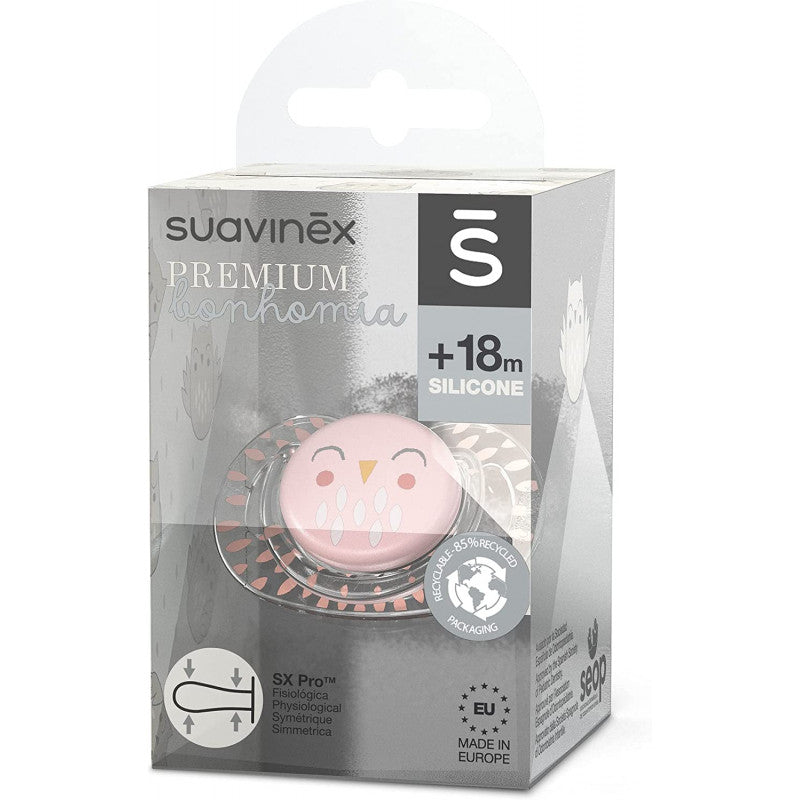 Suavinex - Ciuccio Bonhomia 18+ Mesi - Rosa - 4