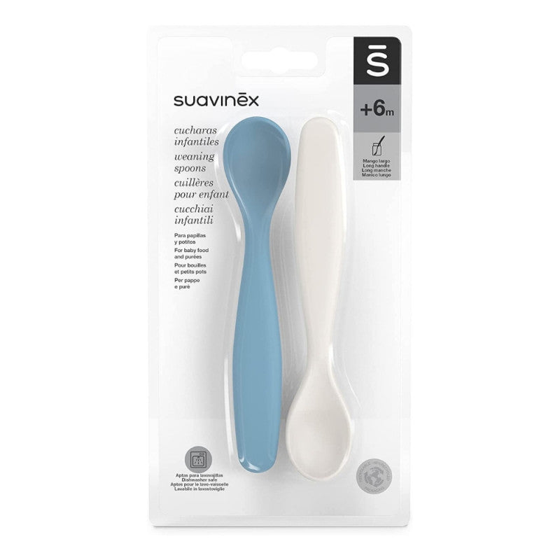 Suavinex - Set 2 Cucchiai Go Natural Azzurro - 3