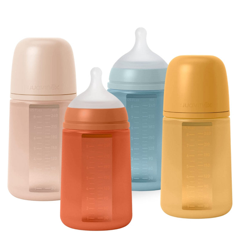 Suavinex - Biberon in Silicone da 240 ml - Colour Essence