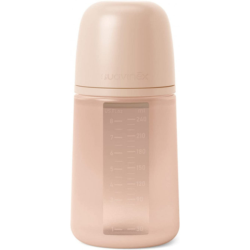 Suavinex - Biberon in Silicone da 240 ml - Colour Essence Nude - 2