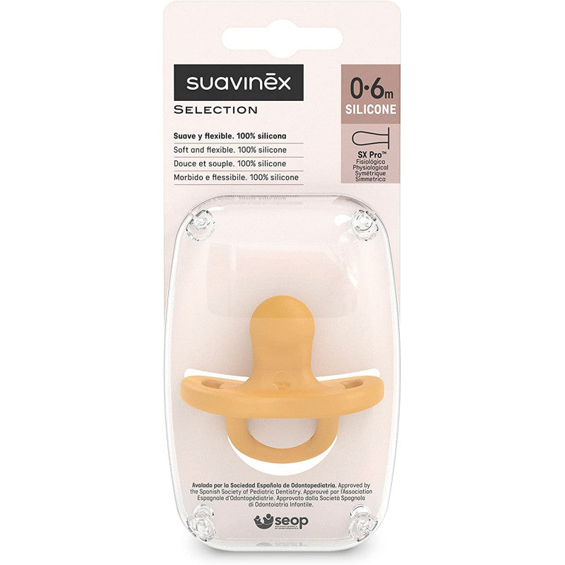 Suavinex - Ciuccio in Silicone 100% - 0/6 Mesi Mango - 3