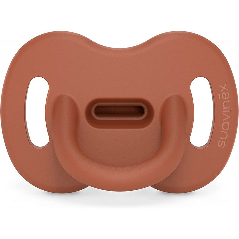 Suavinex - Ciuccio in Silicone 100% - 6/18 Mesi - Orange Sunset