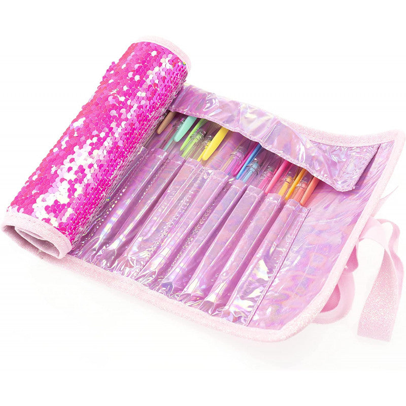 Girabrilla - Puffer Pencil Case-Roll - Violet - 4