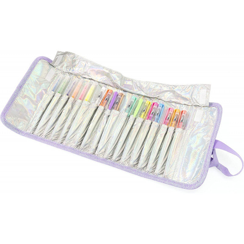 Girabrilla - Puffer Pencil Case-Roll - Violet - 5