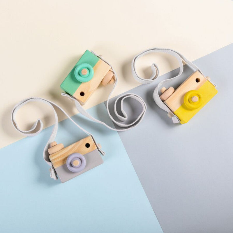 Macchina Fotografica In Legno - Photoloom -Grey - 5