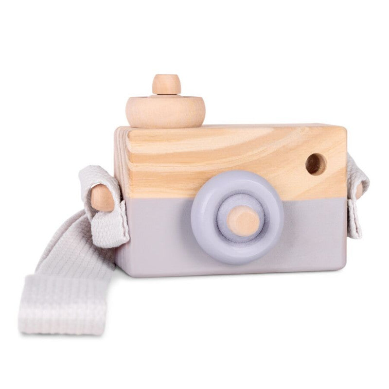 Macchina Fotografica In Legno - Photoloom -Grey - 2