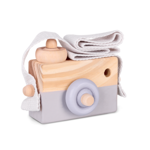 Macchina Fotografica In Legno - Photoloom -Grey