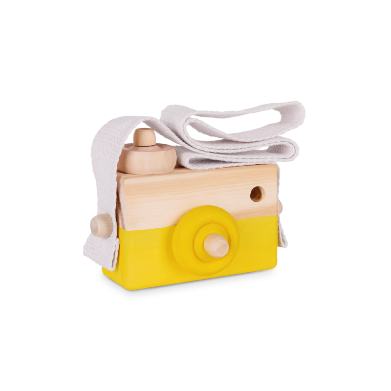 Macchina Fotografica In Legno - Photoloom - Yellow