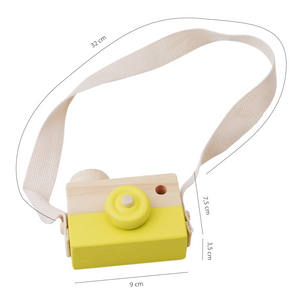 Macchina Fotografica In Legno - Photoloom - Yellow - 2