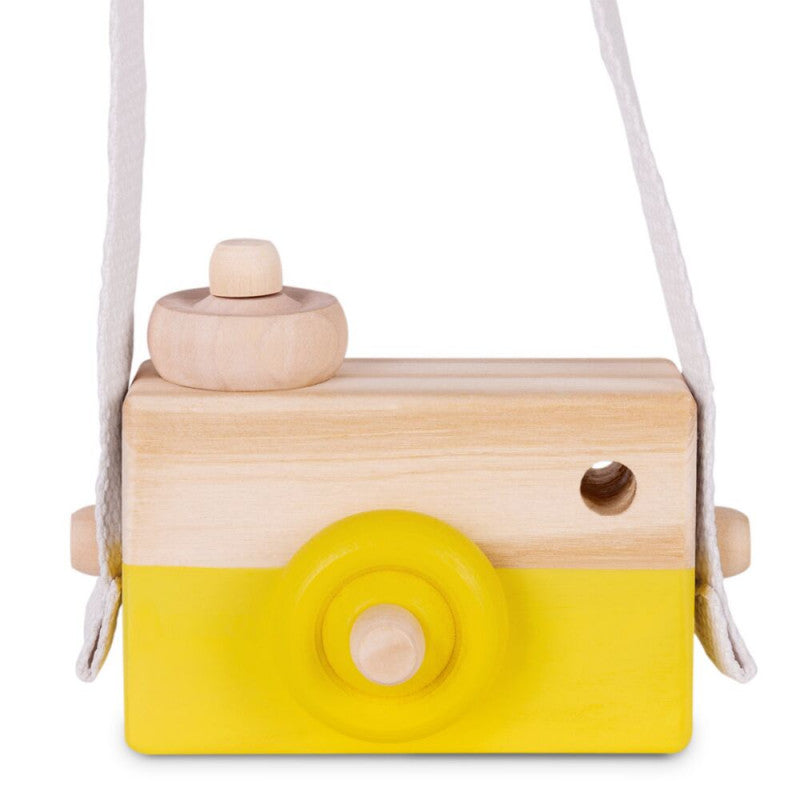 Macchina Fotografica In Legno - Photoloom - Yellow - 3