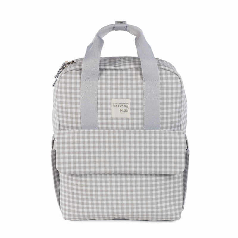 Walking Mum - Zaino Vichy - Grigio