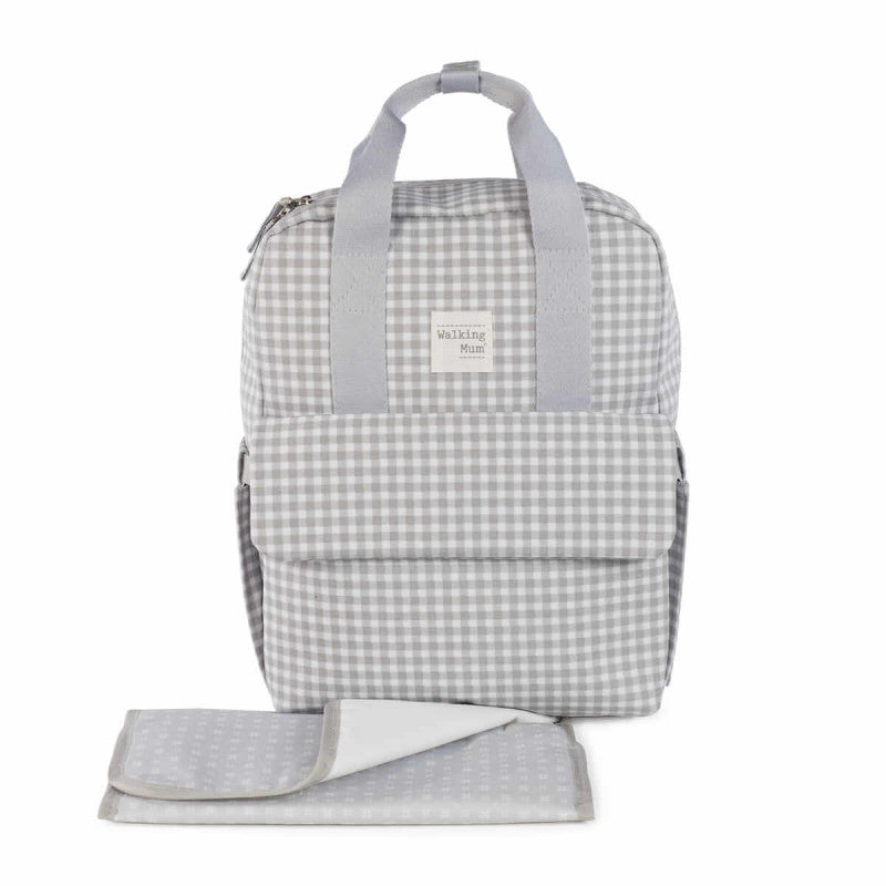 Walking Mum - Zaino Vichy - Grigio - 6