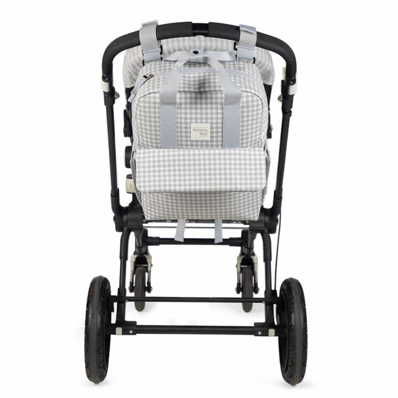 Walking Mum - Zaino Vichy - Grigio - 9