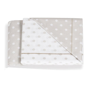 Italbaby - Set Lenzuolino Per Lettino Pois