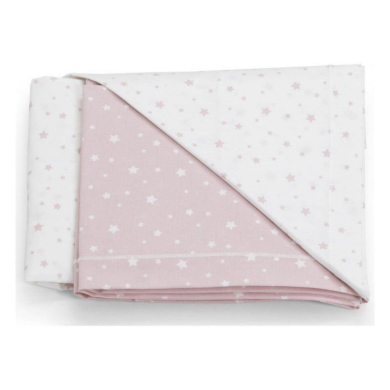 Set Lenzuola per Lettino Rosa