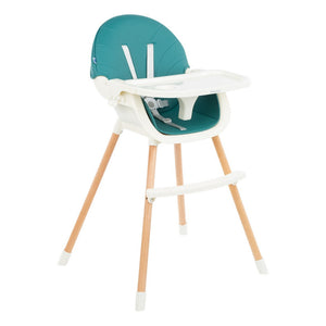 kikkaboo - Seggiolone 2in1 Nutri Wood Petrol