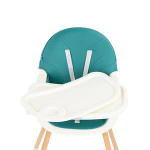 kikkaboo - Seggiolone 2in1 Nutri Wood Petrol - 3