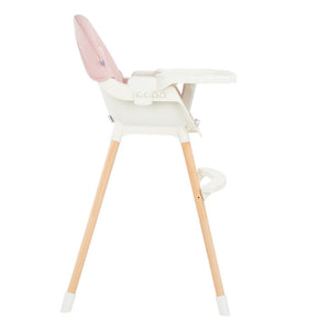 kikkaboo - Seggiolone 2in1 Nutri Wood Pink - 8