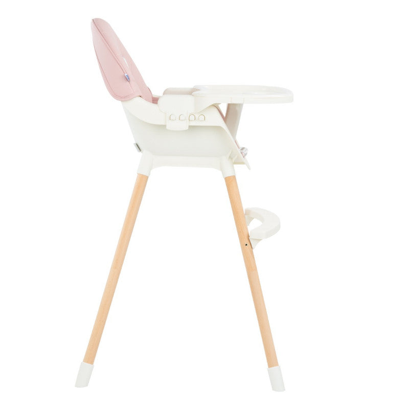 kikkaboo - Seggiolone 2in1 Nutri Wood Pink - 8