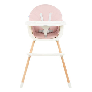 kikkaboo - Seggiolone 2in1 Nutri Wood Pink - 3