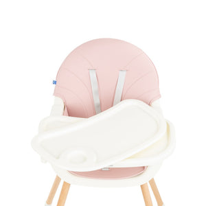 kikkaboo - Seggiolone 2in1 Nutri Wood Pink - 6