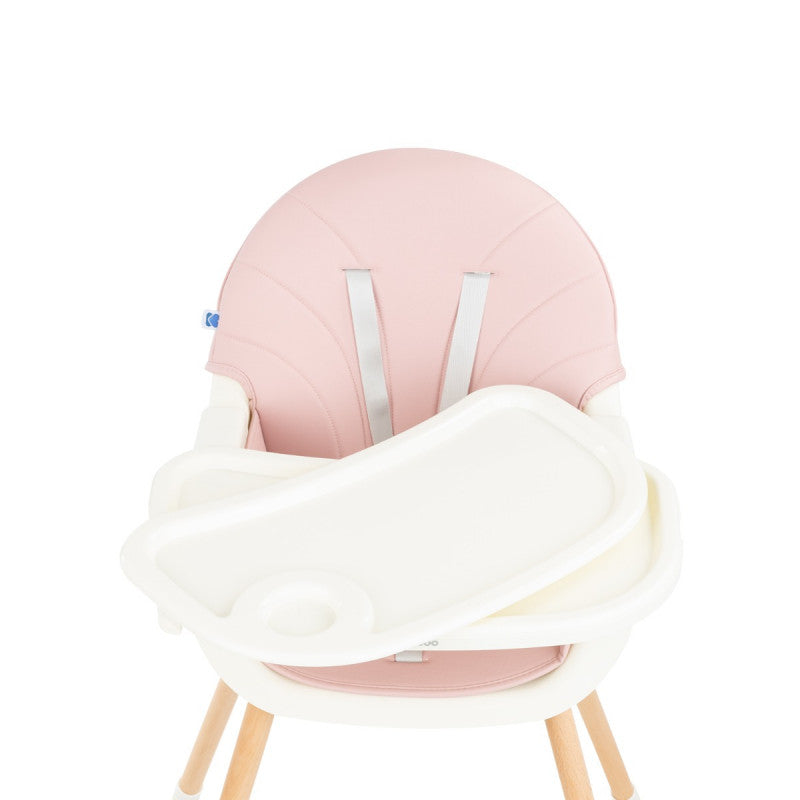 kikkaboo - Seggiolone 2in1 Nutri Wood Pink - 6