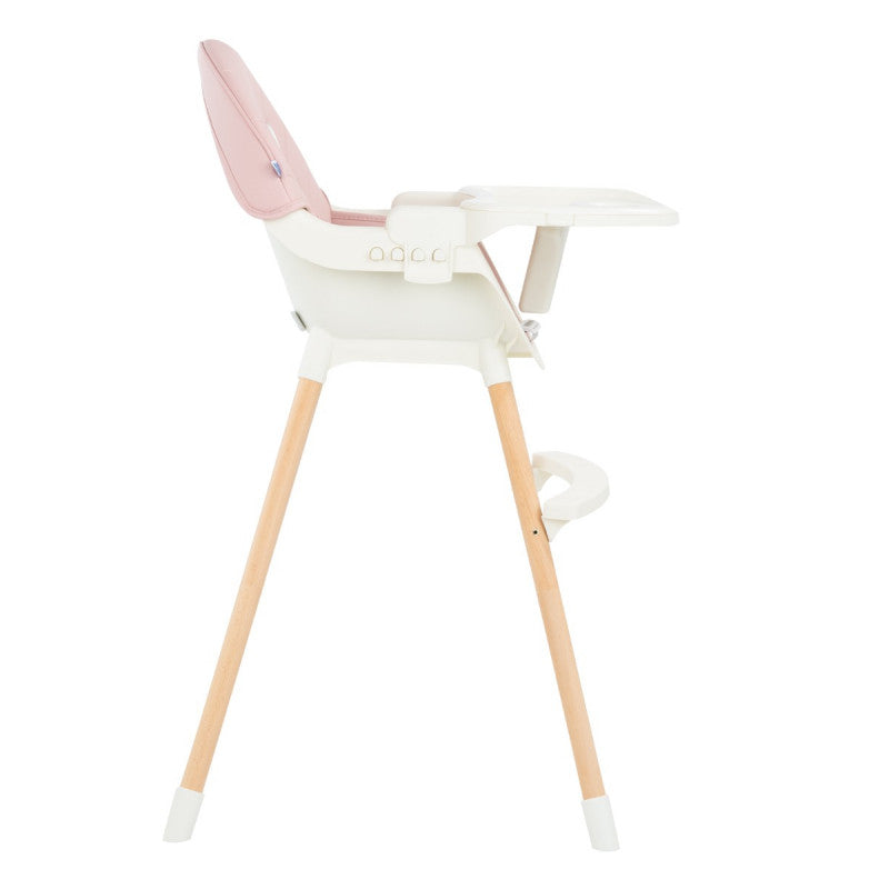 kikkaboo - Seggiolone 2in1 Nutri Wood Pink - 7