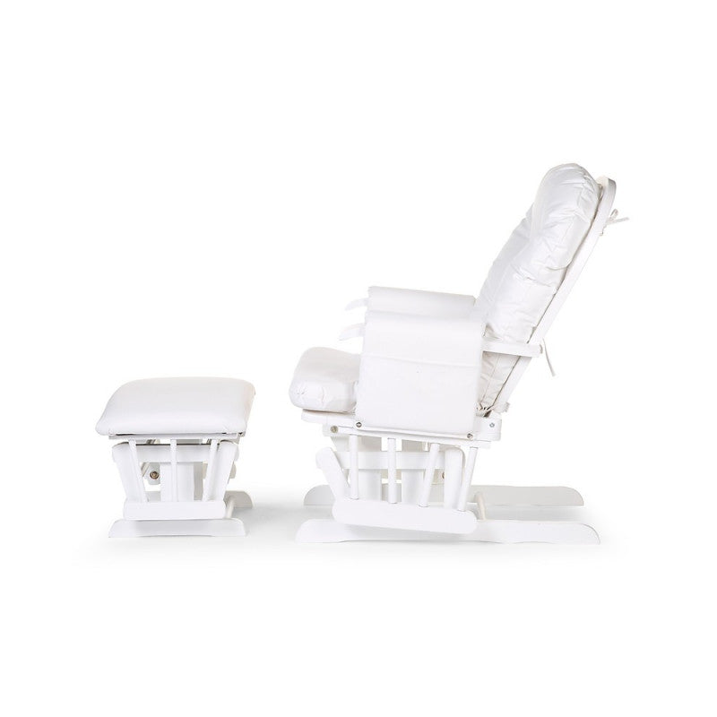Childhome - Sedia Glinding con Poggiapiedi Bianco - 2