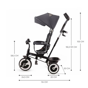 Triciclo Kinderkraft Aston Grey - 3