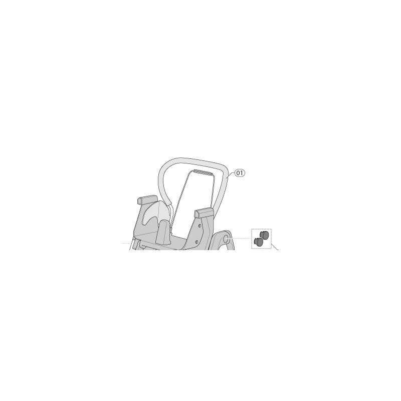 Inglesina - Set Pulsanti Snodo Centrale Per My Time - 2
