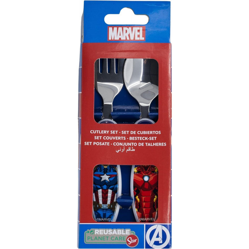 Set 2 posate in Acciaio di Avengers - 3