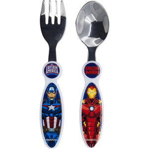 Set 2 posate in Acciaio di Avengers