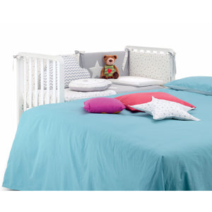 Lettino Glam con Piumone Classico - Bianco/Naturale - 9