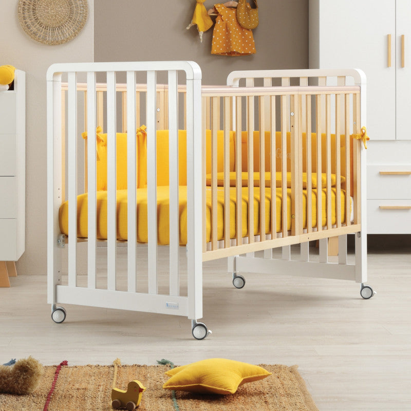 Lettino Glam con Piumone Classico - Bianco/Naturale - 2