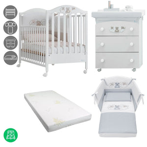 Offerta Cameretta Star Azzurra Design - Bianco