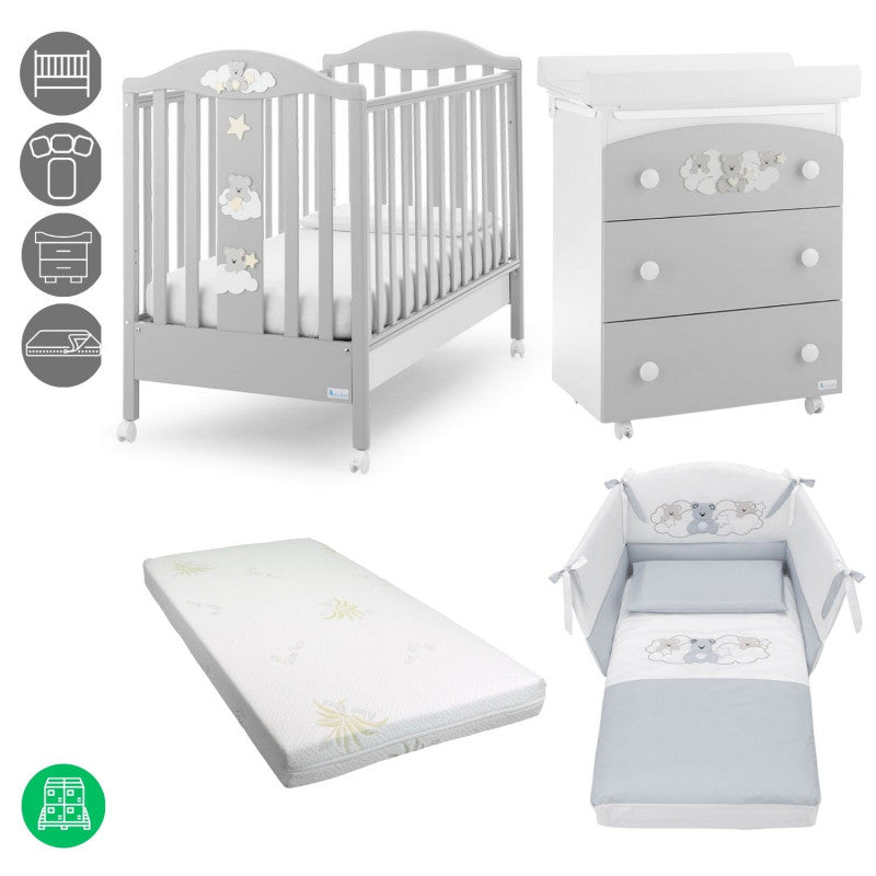 Cameretta Completa Starlette Grigio
