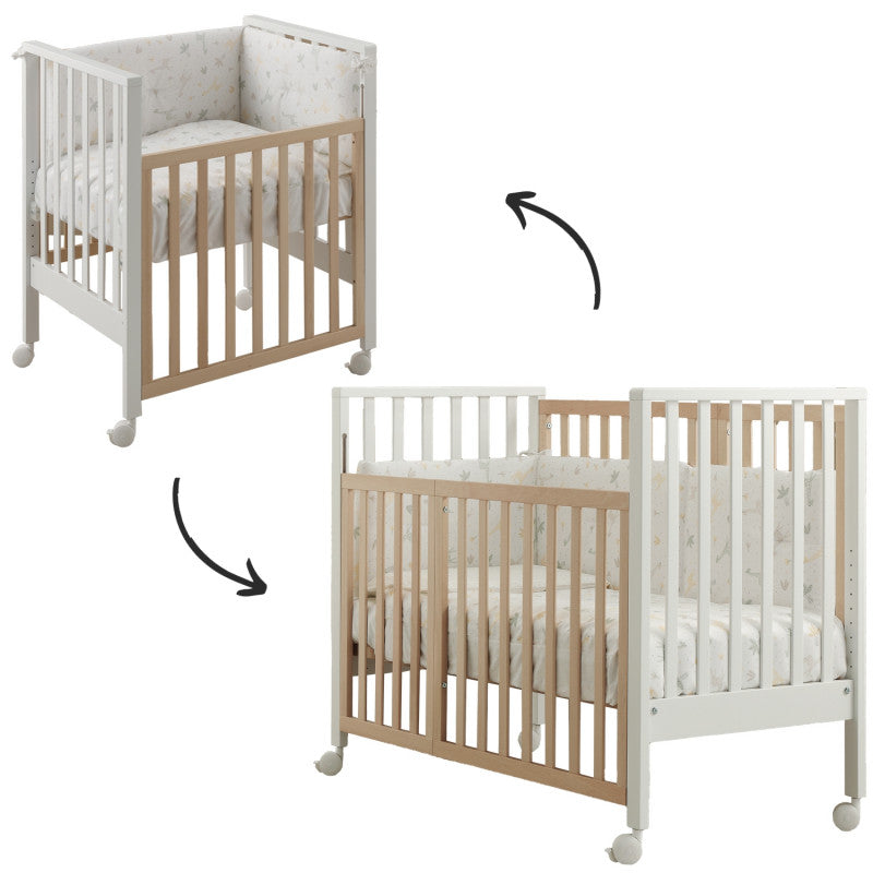 Lettino Completo Erbesi Evolution - Lettino con doppio materasso e Completo Piumone