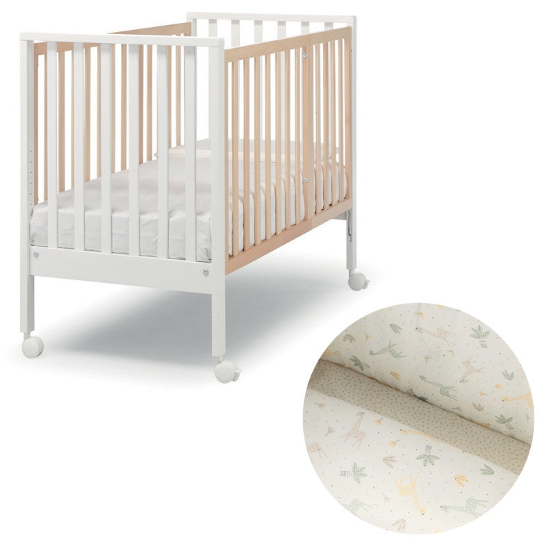 Lettino Completo Erbesi Evolution - Bianco Naturale - Giraffe