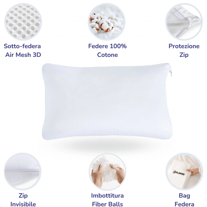 Cuscino Per Bambino Con Federe Antisoffoco Tender Plus - 4