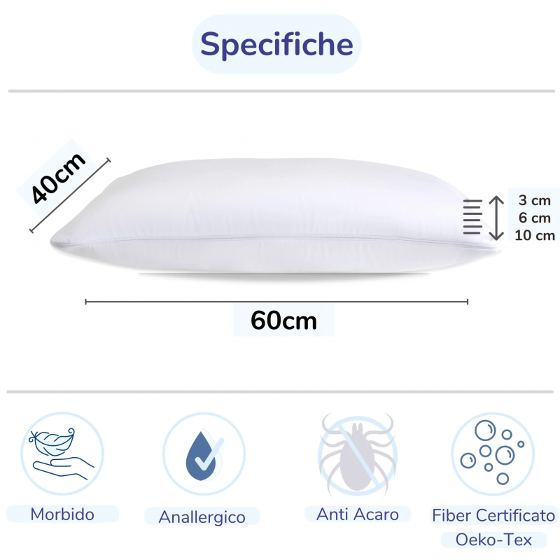 Cuscino Per Bambino Con Federe Antisoffoco Tender Plus - 5