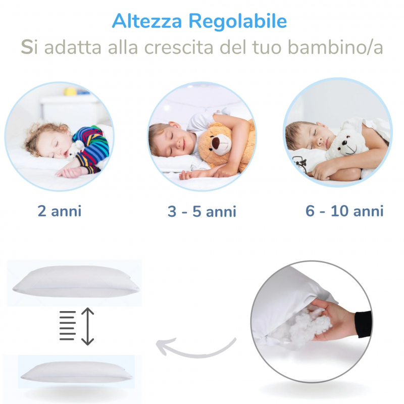 Cuscino Per Bambino Con Federe Antisoffoco Tender Plus - 6