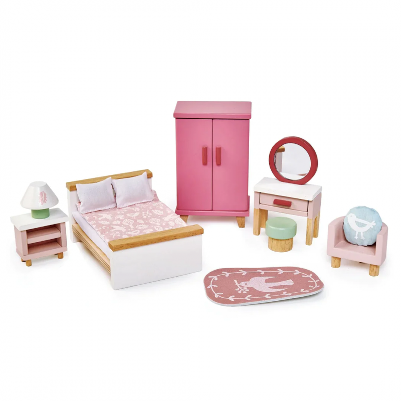 Tender Leaf Toys Dolls Bedroom Furniture Set - 4