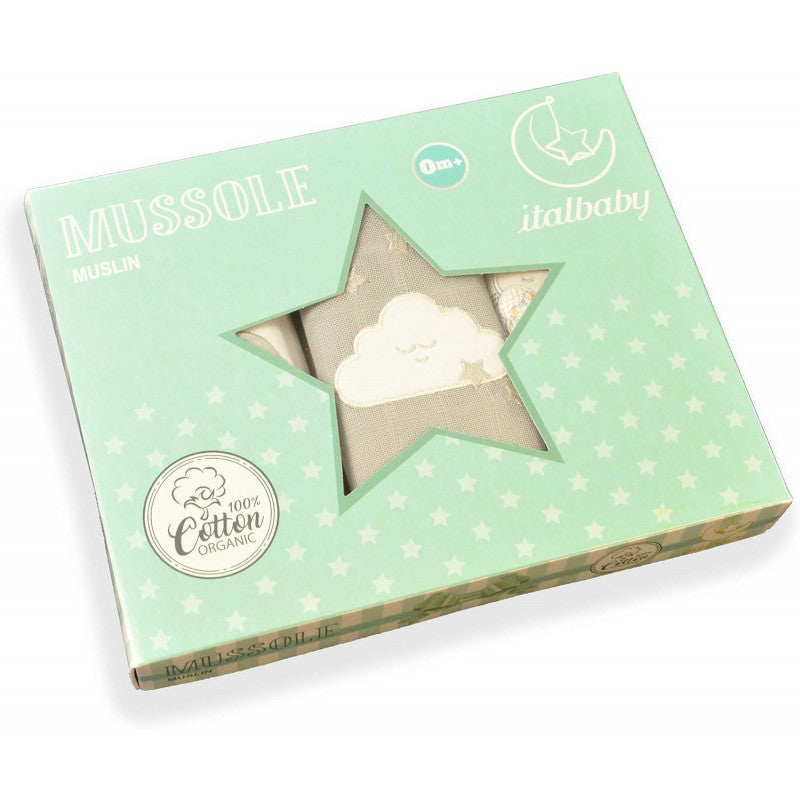 Set di 3 Mussole Ricamate ItalBaby - 4