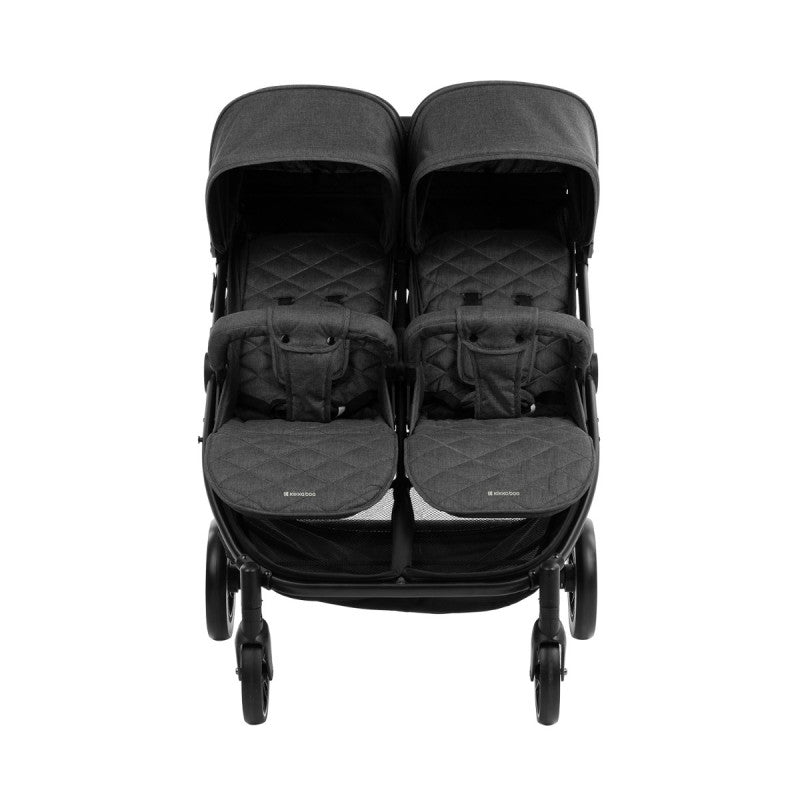 Passeggino Gemellare Happy 2 Dark Grey - 3