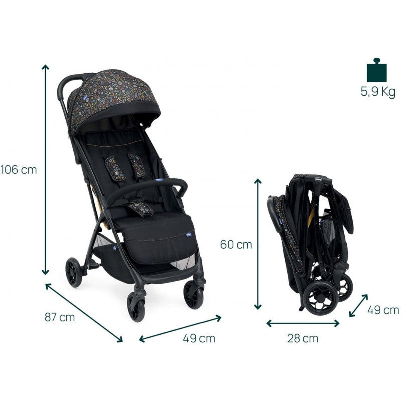 Passeggino Chicco Glee PlayFul Black - 8